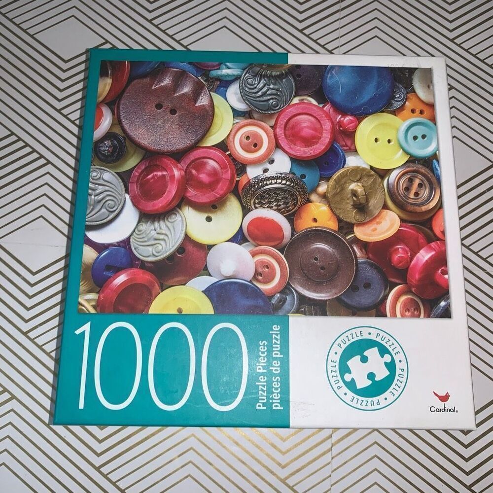Cardinal Colored Buttons Jigsaw‎ Puzzle 1000 Piece 18x24 New and Sealed